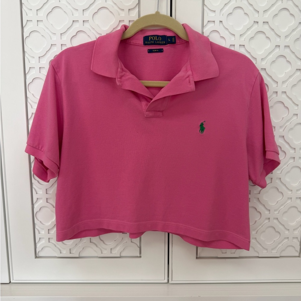 Ralph Lauren Pink Slim Fit Polo